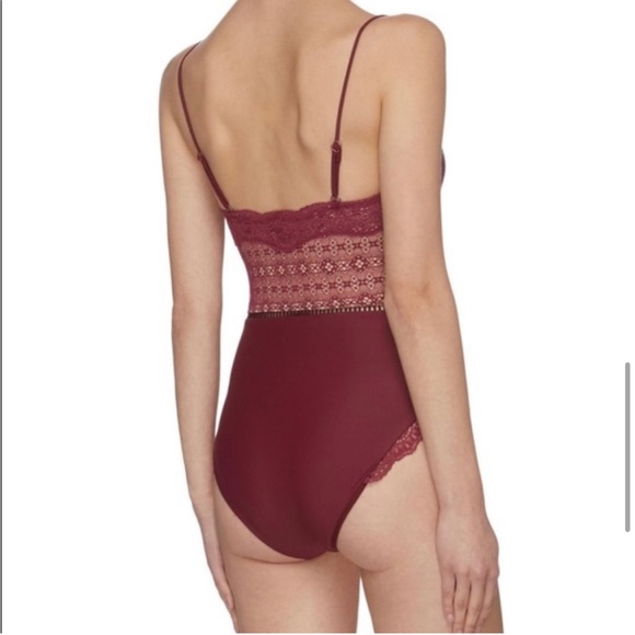 NWT Jonathan Simkhai Lace Bustier One Piece Swimsuit - Picture 3 of 10